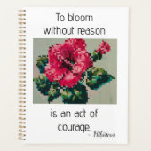 Pink hibiscus design planner (Voorkant)