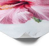 Pink Hibiscus Flower Art Imprimer Poster (Coin)