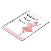 Pink Highland Dancer Journal Notitieboek (Linkerzijde)