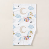 Pink hiver vacances enfants cheval (Serviette à main)