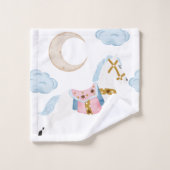 Pink hiver vacances enfants cheval (Gant de toilette)