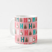 Pink Ho Ho Ho Armadillo Koffiemok (Voorkant links)