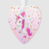 Pink Holiday Unicorn et Sprnkings Noël (devant)