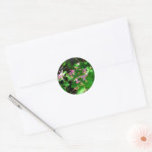 Pink Honeysuckle Garden Flowers Ronde Sticker (Envelop)