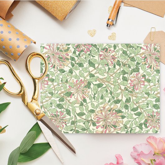Pink Honeysuckle William Morris Tissuepapier