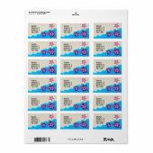 Pink Honu Turtles Etiket (Full Sheet)