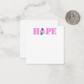 Pink HOPE Colibri Photo Flat Note Cartes (Devant/Arrière en situation)