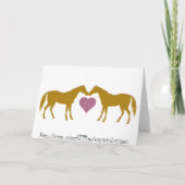Pink Horse Age Carte d'anniversaire - Horse Age Ca (Dos)
