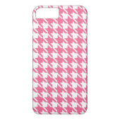 Pink Houndstooth iPhone 7 Plus Coque (Dos)