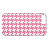 Pink Houndstooth iPhone 7 Plus Hoesje (Achterkant (Horizontaal))