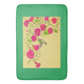 Pink Hummingbird Bath Mat (Voorkant Verticaal)