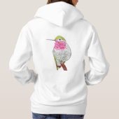 Pink Hummingbird  Hoodie (Achterkant)