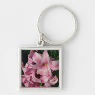 Pink Hyacinth Spring Floral Sleutelhanger