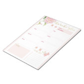 Pink Hydrangea Daily Planner Notitieblok (Schuin)