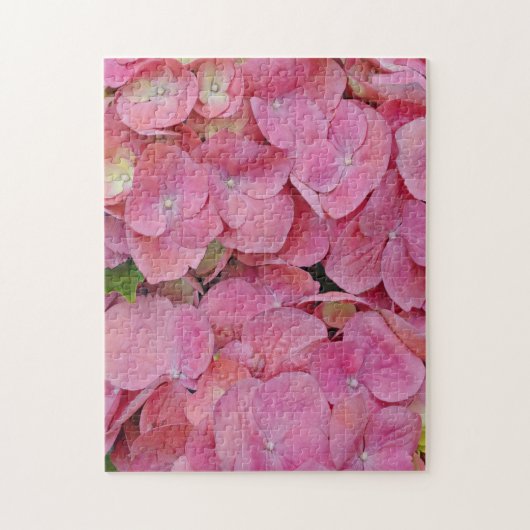 Pink Hydrangea Flowers Puzzle Legpuzzel (Verticaal)