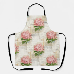  Pink Hydrangea French Apron Schort