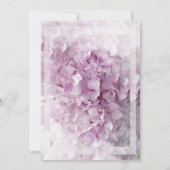 Pink Hydrangea Gradua Party Invitation Kaart (Achterkant)