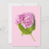 Pink Hydrangea Moederdag Brunch Uitnodiging (Achterkant)