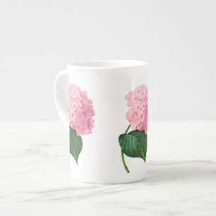 Pink Hydrangea Redoute Flowers Mok Cup