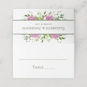 Pink Hydrangea Wedding (Buitenkant ongevouwen)