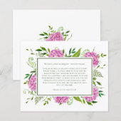 Pink Hydrangeas 80th Birthday Card Request (Voorkant / Achterkant)