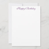 Pink Hydrangeas and Yorkshire Terrier Birthday Aankondiging (Achterkant)