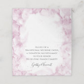 Pink Hydrangeas Waterverf Wedding Charity Favors (Buitenkant ongevouwen)