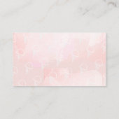 Pink Ice Cream Gold Diaper Raffle Ticket Informatiekaartje (Achterkant)