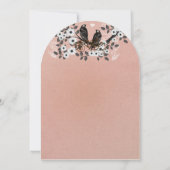 Pink Icing Vintage Lobird Faire-part de mariage (Dos)