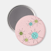 Pink Iconic Atomic Starbursts Magnet (Recto/Verso)