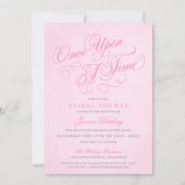 Pink Il Était Une Fois Des Invitations De Douche N (Devant)