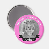 Pink In Love Memory Photo Magnet (Recto/Verso)
