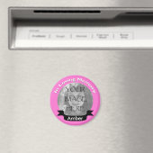 Pink In Love Memory Photo Magnet (In Situ (Lave-vaisselle))