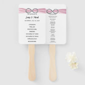 Pink Infinity Trouwprogramma Fans Handwaaier (Voorkant en achterkant)