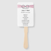 Pink Infinity Trouwprogramma Fans Handwaaier (Voorkant)