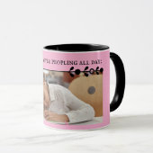 Pink Introvert mème Mug (Devant droit)