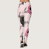 Pink Jack-O-Lantern and Black Cat Leggings (Achterkant)