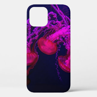 PINK JELLY FISH ONDER ZEE iPhone 12 HOESJE