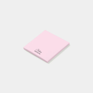 PINK Jouw naam post-it notes