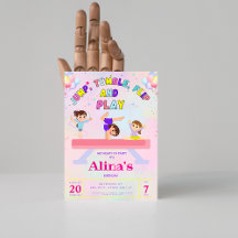 Pink Jump Tumble & Flip Gymnastiek Verjaardag