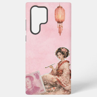 Pink Junk Journal Samsung Case Galaxy Hoesje
