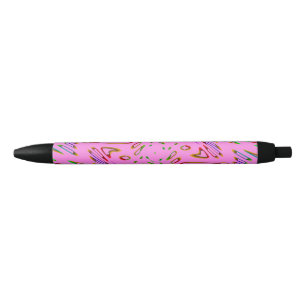 Pink Kaleidoscoop Zwarte Inkt Pen