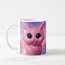 Pink Kawaii Cat  Koffiemok