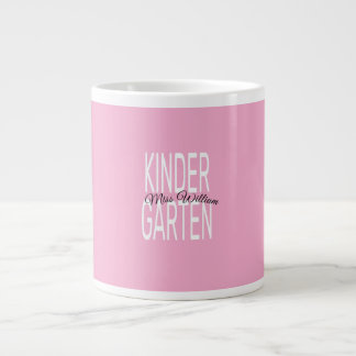 Pink Kindergarten Miss William Custom Teacher Fabr Extra Grote Beker