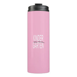 Pink Kindergarten Miss William Custom Teacher Fabr Thermosbeker