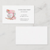 Pink Kitchen mélangeur carte de visite de boulange (Devant / Derrière)