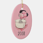 Pink Kitchen Mixer Keepomwille Jaar Keramisch Ornament (Rechts)