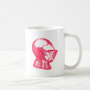 Pink Knight Medieval Armor Helmet Knachten Koffiemok
