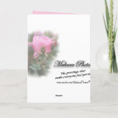 Pink Knockout carte Rose - toute occasion (Dos)
