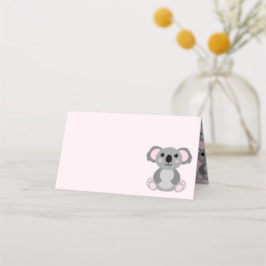 Pink Koala Beer Baby shower (Voorkant)